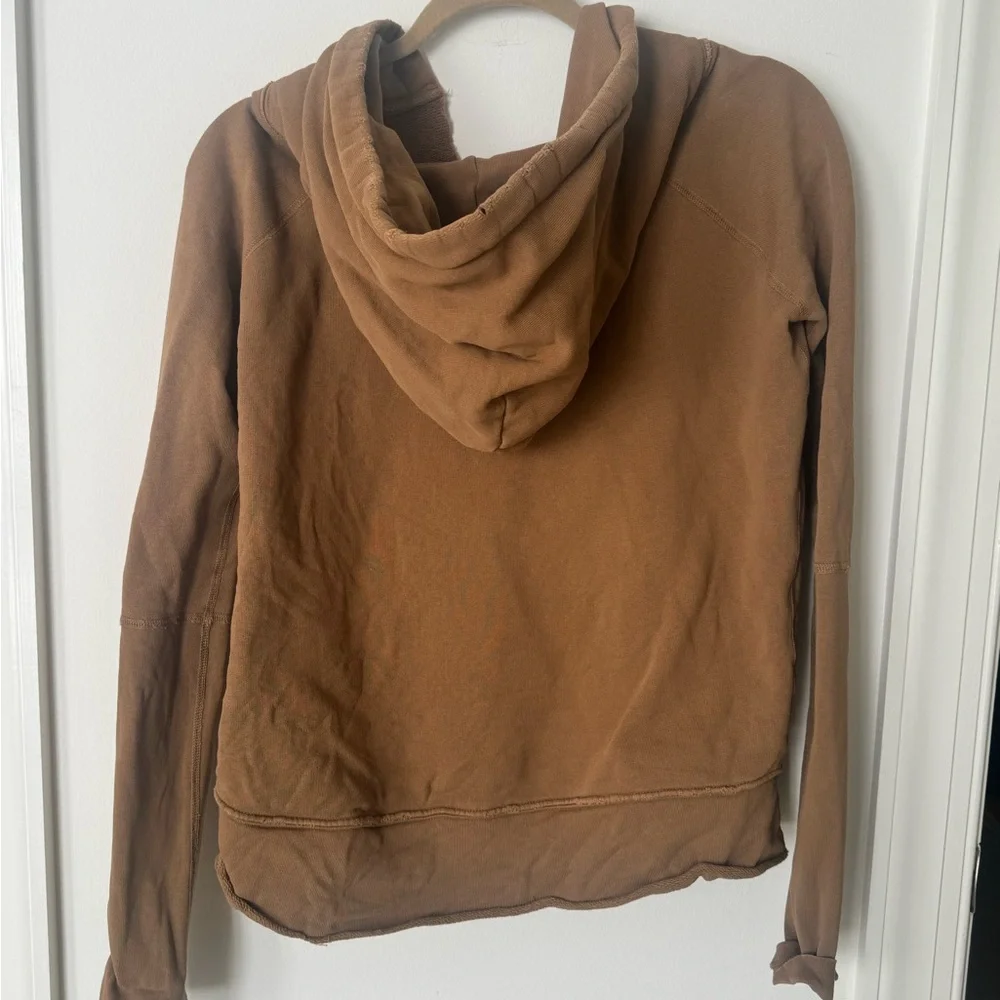 Nili Lotan Mocha Brown Hoodie with Front Pockets XS new - Picture 4 of 8